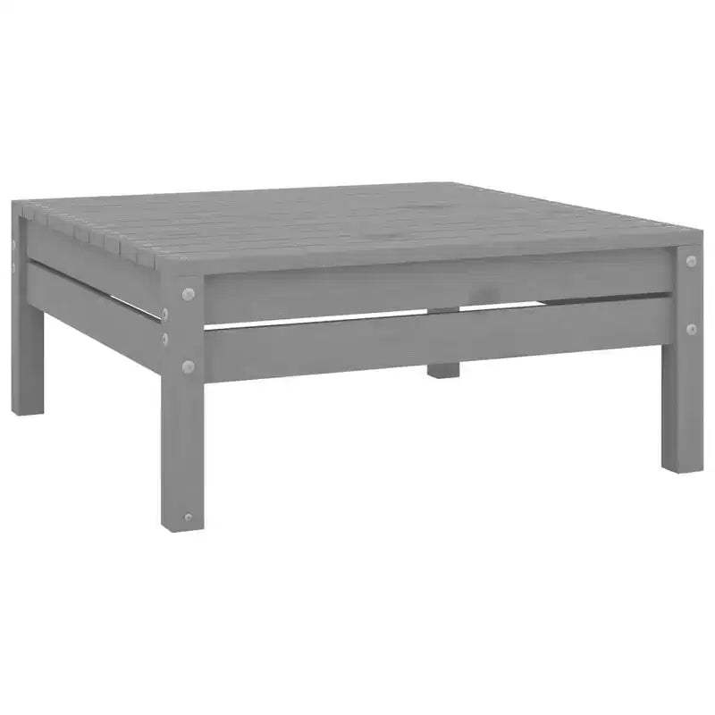 vidaXL Salon de jardin gris pin massif 5 pièces modulable