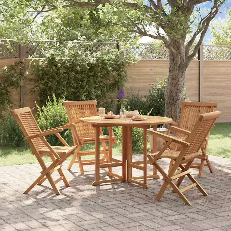 vidaXL Ensemble de salle à manger d'extérieur Teck naturel Bois dur de teck lisse et poncé
