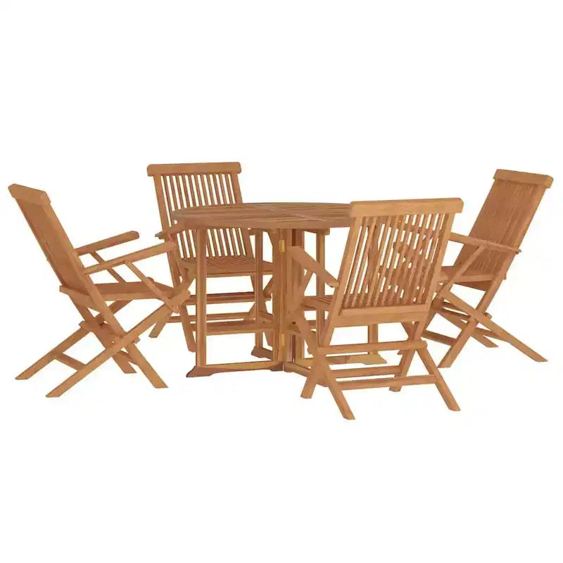 vidaXL Ensemble de salle à manger d'extérieur Teck naturel Bois dur de teck lisse et poncé