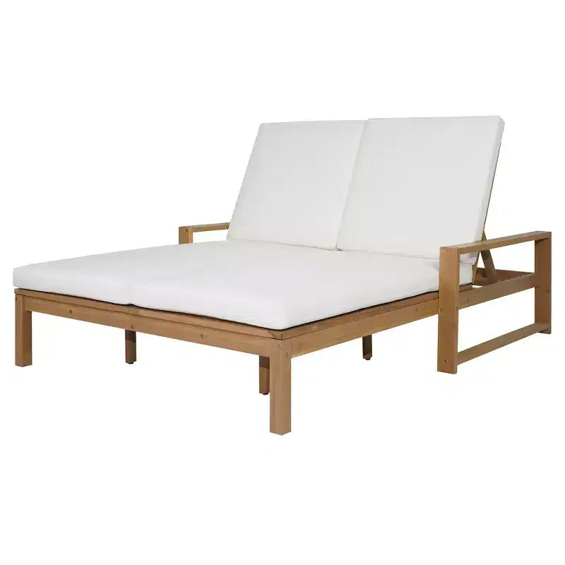 Bain de soleil double Polibi avec dossier réglable sur 5 positions