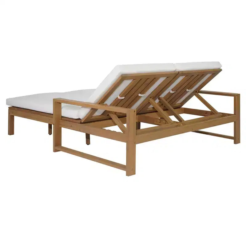 Bain de soleil double Polibi avec dossier réglable sur 5 positions