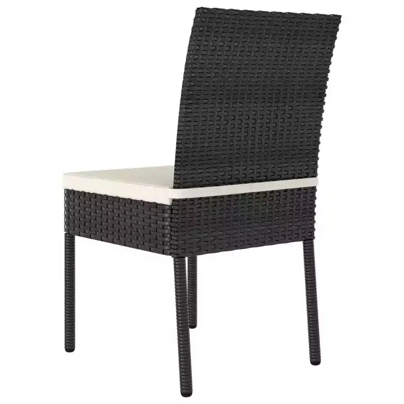 vidaXL Ensemble de salle à manger Rotin PE, acier poudré, verre Medium