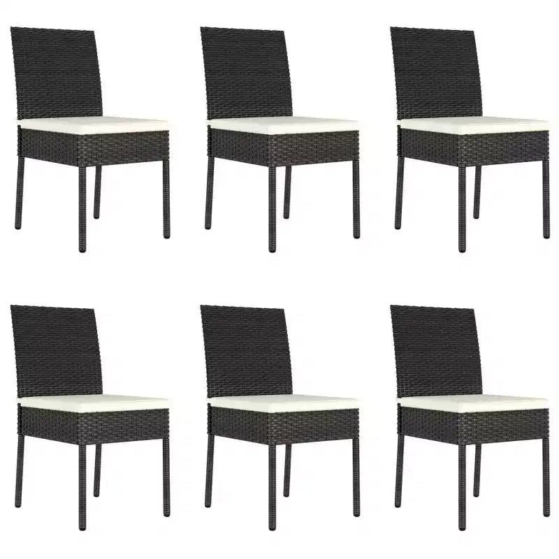 vidaXL Ensemble de salle à manger Rotin PE, acier poudré, verre Medium