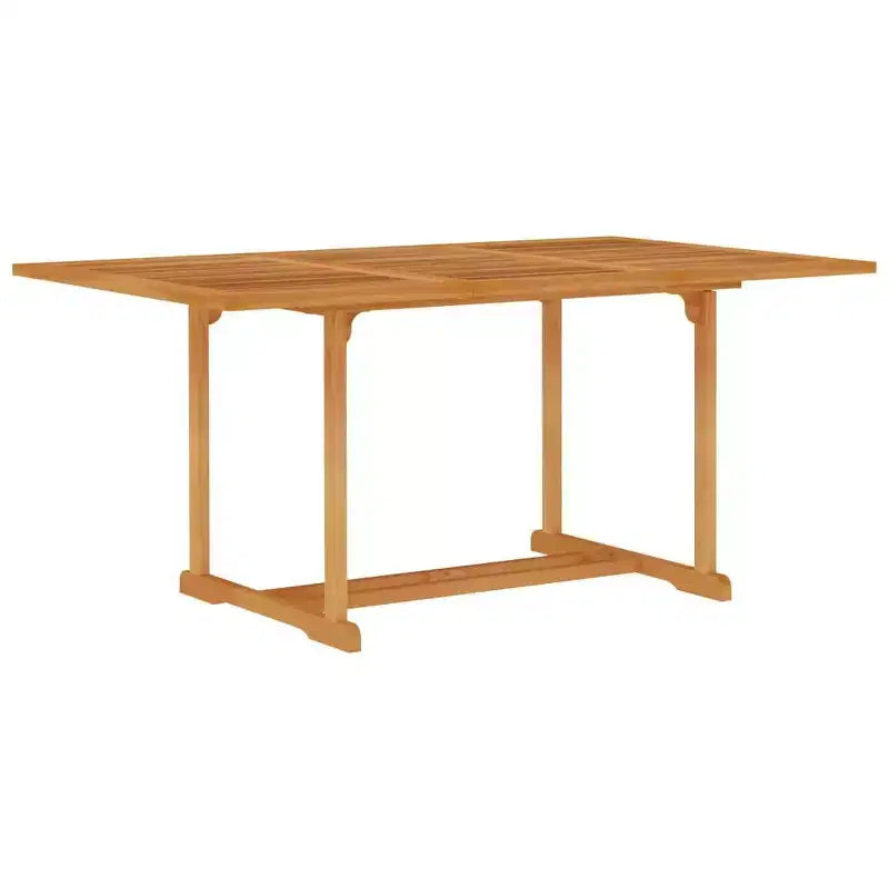 vidaXL Salon de jardin Teck massif Marron chaud Moyen