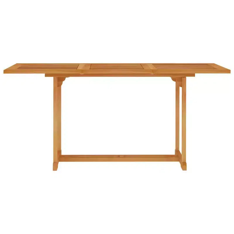 vidaXL Salon de jardin Teck massif Marron chaud Moyen