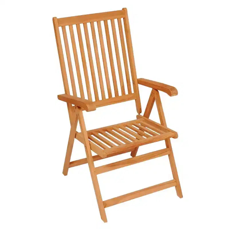 vidaXL Salon de jardin Teck massif Marron chaud Moyen