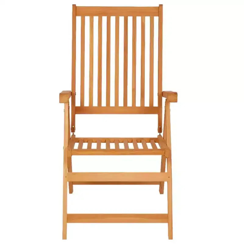 vidaXL Salon de jardin Teck massif Marron chaud Moyen