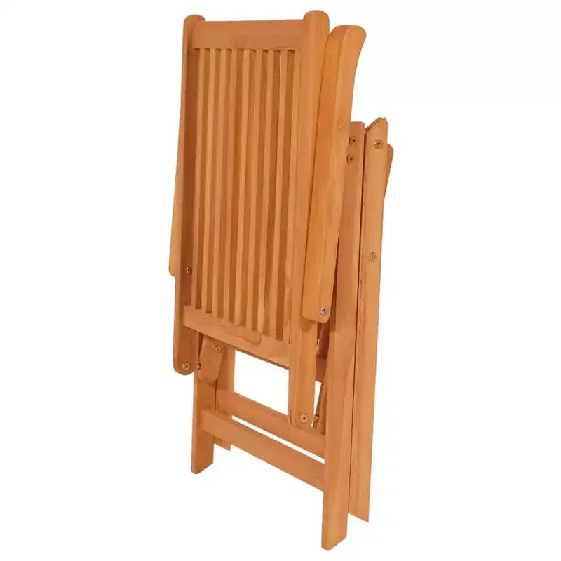 vidaXL Salon de jardin Teck massif Marron chaud Moyen