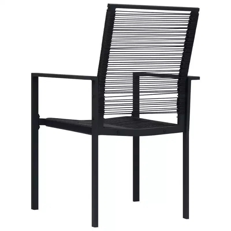 vidaXL Ensemble de salle à manger noir Verre Grand ensemble de salle à manger de jardin durable