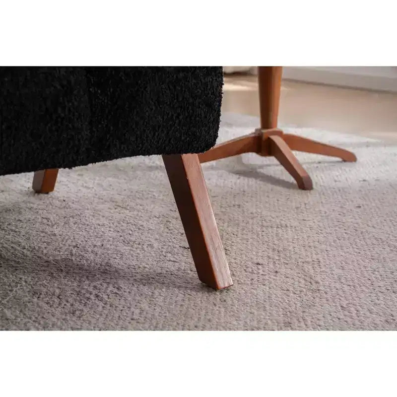 ModernLuxe Fauteuil d'appoint rembourré, Fauteuil simple, Fauteuil ergonomique, Fauteuil de lecture rembourré, Fauteuil de loisirs, Chenille