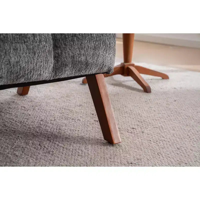 ModernLuxe Fauteuil d'appoint rembourré, Fauteuil simple, Fauteuil ergonomique, Fauteuil de lecture rembourré, Fauteuil de loisirs, Chenille