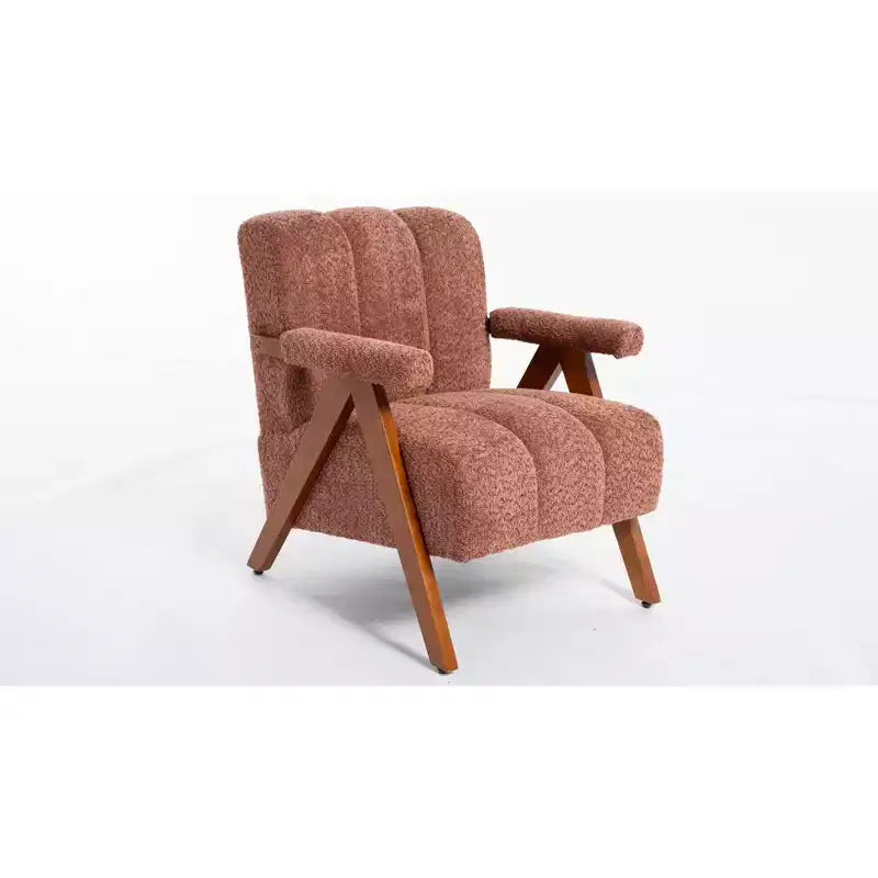 ModernLuxe Fauteuil d'appoint rembourré, Fauteuil simple, Fauteuil ergonomique, Fauteuil de lecture rembourré, Fauteuil de loisirs, Chenille