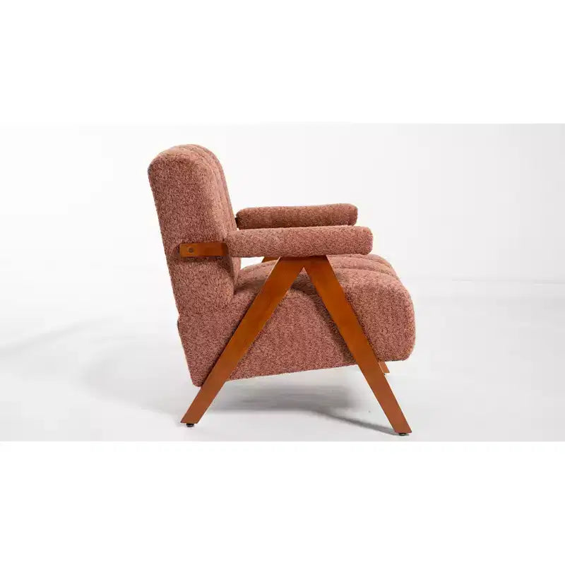 ModernLuxe Fauteuil d'appoint rembourré, Fauteuil simple, Fauteuil ergonomique, Fauteuil de lecture rembourré, Fauteuil de loisirs, Chenille