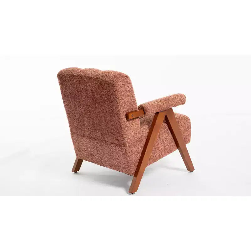 ModernLuxe Fauteuil d'appoint rembourré, Fauteuil simple, Fauteuil ergonomique, Fauteuil de lecture rembourré, Fauteuil de loisirs, Chenille