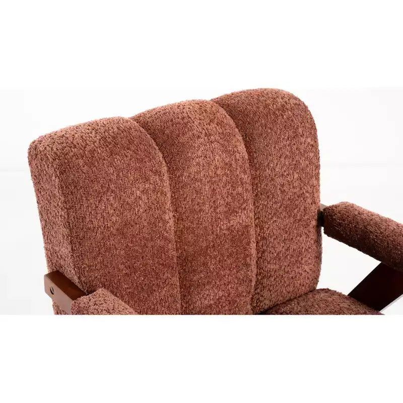ModernLuxe Fauteuil d'appoint rembourré, Fauteuil simple, Fauteuil ergonomique, Fauteuil de lecture rembourré, Fauteuil de loisirs, Chenille