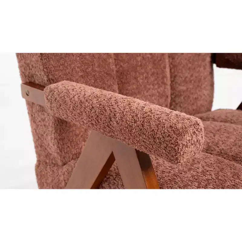 ModernLuxe Fauteuil d'appoint rembourré, Fauteuil simple, Fauteuil ergonomique, Fauteuil de lecture rembourré, Fauteuil de loisirs, Chenille