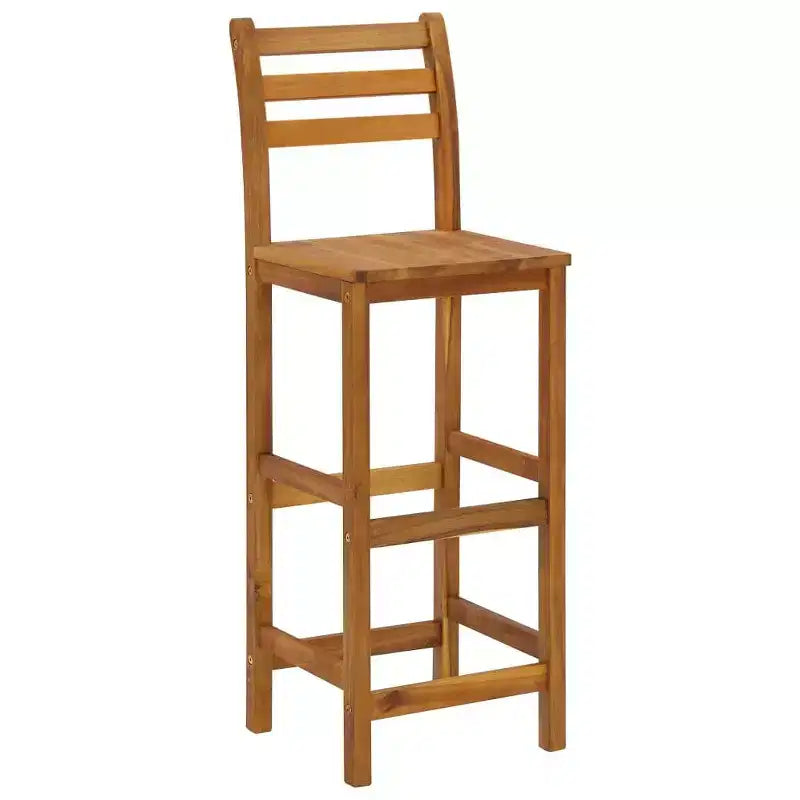 vidaXL Ensemble de bar de jardin Bois naturel Bois d'acacia massif avec finition huilée Grand