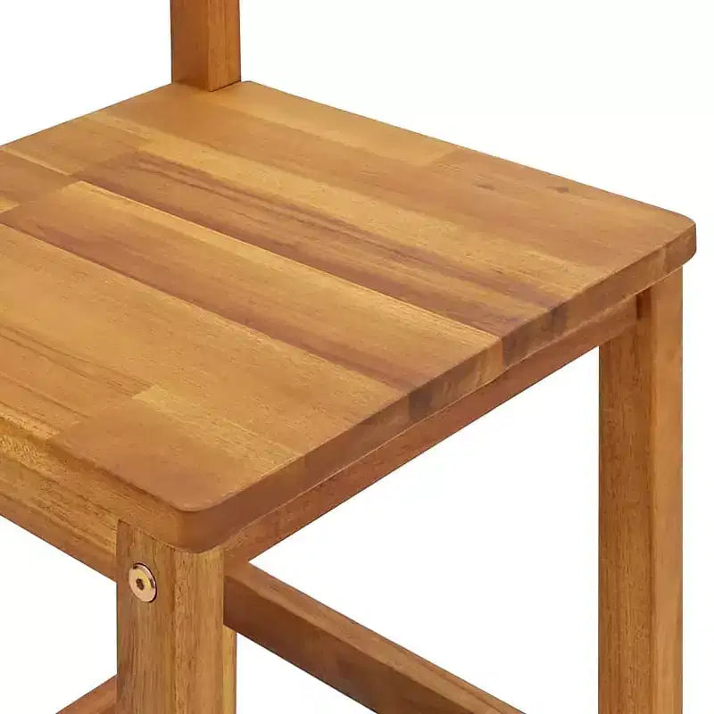 vidaXL Ensemble de bar de jardin Bois naturel Bois d'acacia massif avec finition huilée Grand