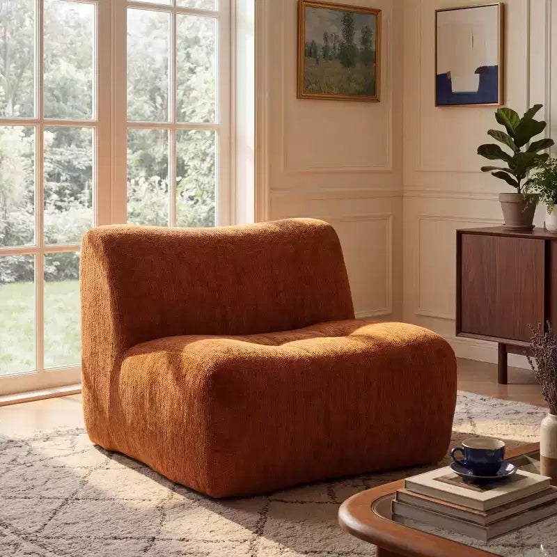 Fauteuil d'appoint sans accoudoirs moderne et modulaire Crinti Christopher Knight Home avec coussin en mousse