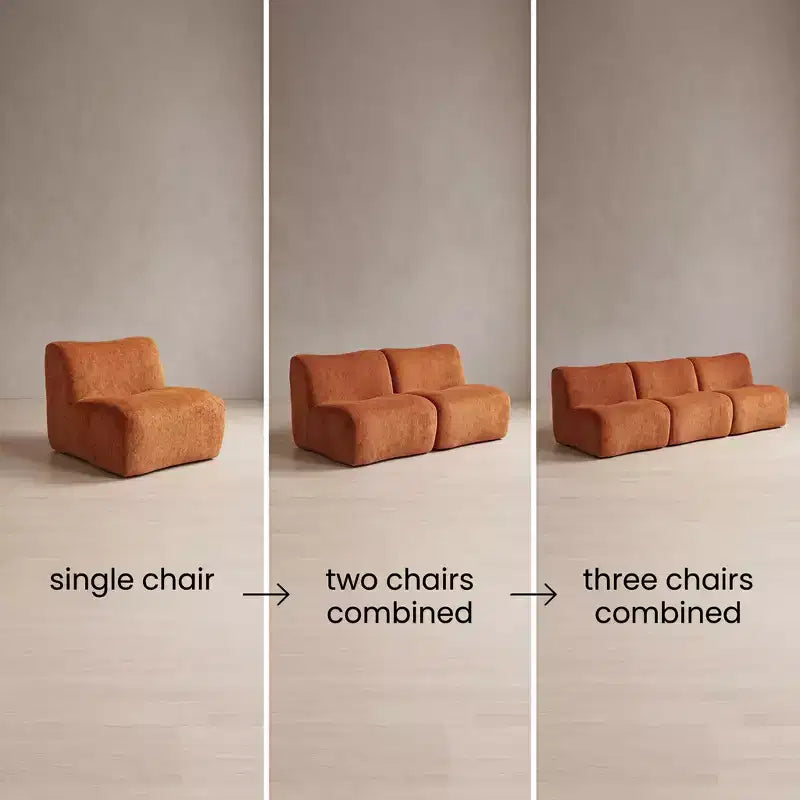 Fauteuil d'appoint sans accoudoirs moderne et modulaire Crinti Christopher Knight Home avec coussin en mousse