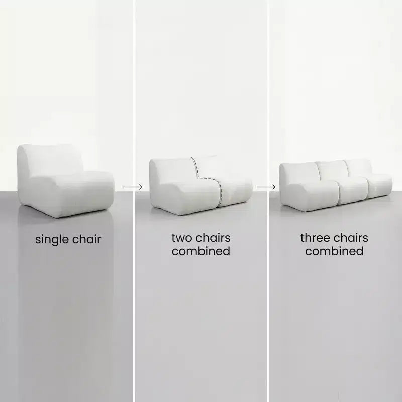 Fauteuil d'appoint sans accoudoirs moderne et modulaire Crinti Christopher Knight Home avec coussin en mousse