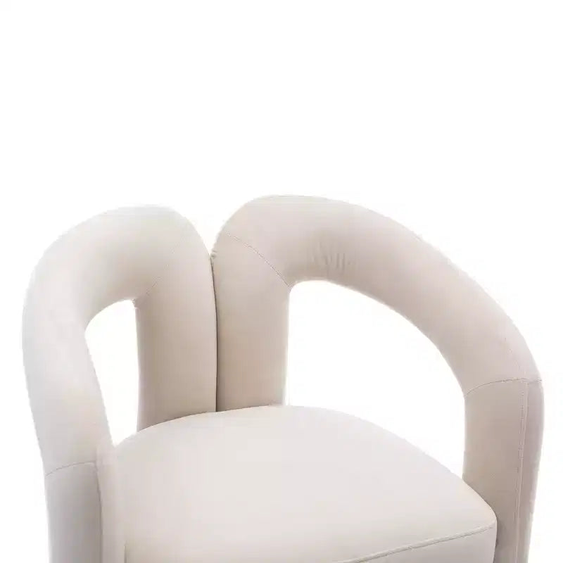 Set of 2 Accent Chairs, Velvet Barrel Armchair for Kitchen, Living Room, Bedroom - ModernLuxe