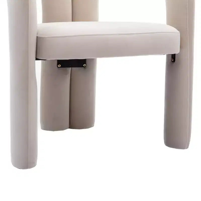 Set of 2 Accent Chairs, Velvet Barrel Armchair for Kitchen, Living Room, Bedroom - ModernLuxe