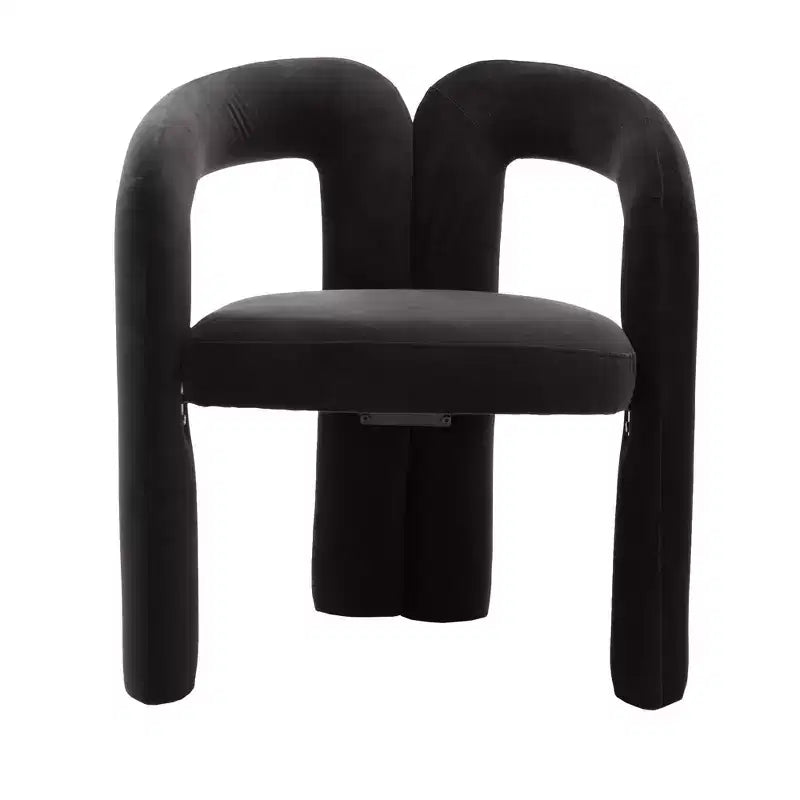 Set of 2 Accent Chairs, Velvet Barrel Armchair for Kitchen, Living Room, Bedroom - ModernLuxe