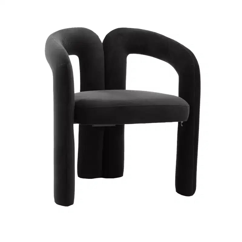 Set of 2 Accent Chairs, Velvet Barrel Armchair for Kitchen, Living Room, Bedroom - ModernLuxe