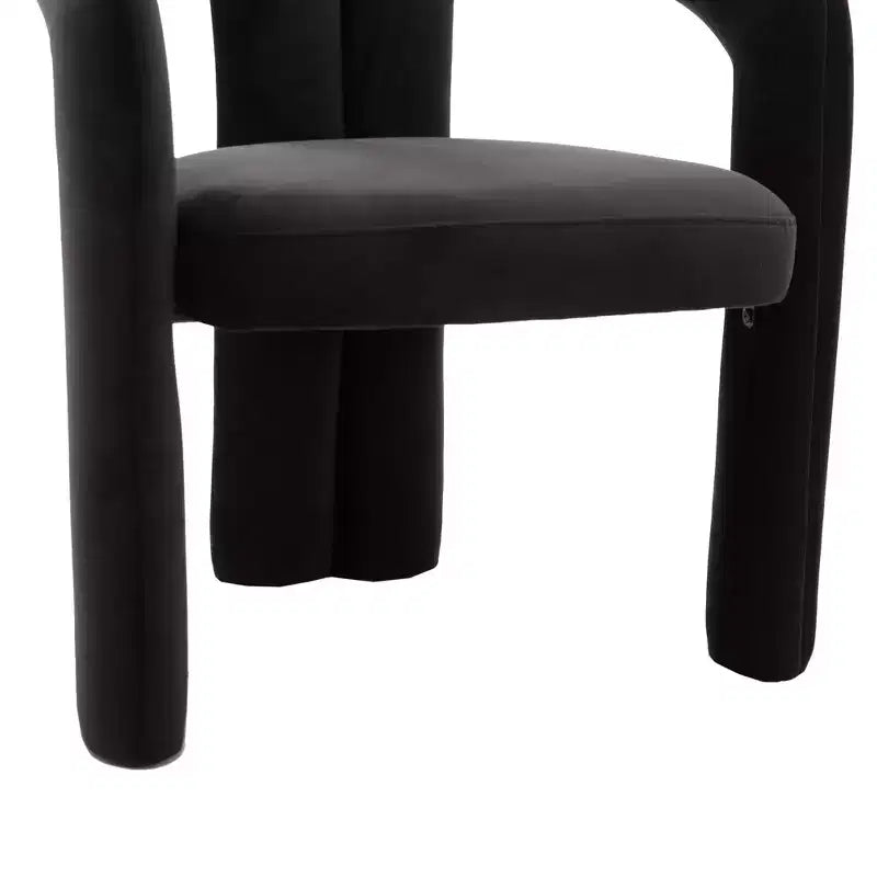 Set of 2 Accent Chairs, Velvet Barrel Armchair for Kitchen, Living Room, Bedroom - ModernLuxe