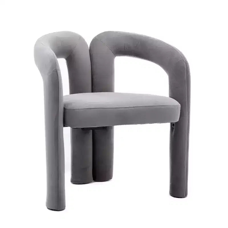 Set of 2 Accent Chairs, Velvet Barrel Armchair for Kitchen, Living Room, Bedroom - ModernLuxe