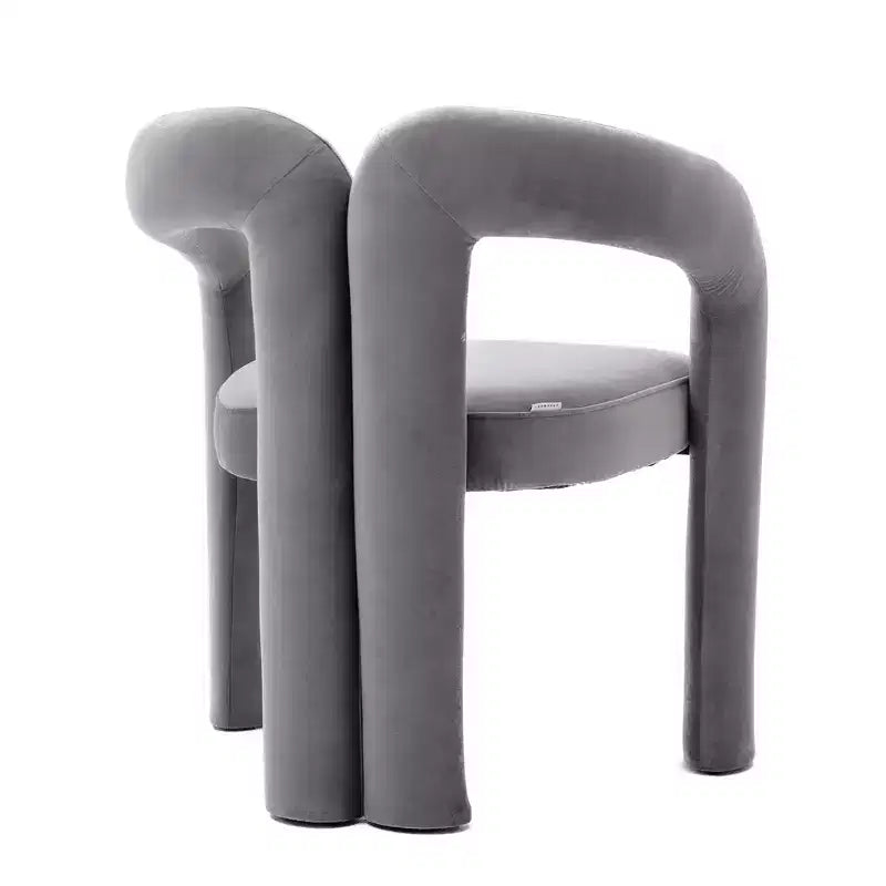 Set of 2 Accent Chairs, Velvet Barrel Armchair for Kitchen, Living Room, Bedroom - ModernLuxe