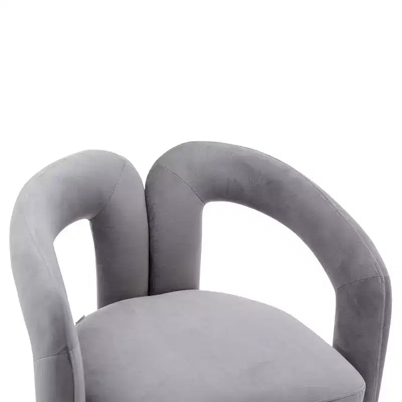 Set of 2 Accent Chairs, Velvet Barrel Armchair for Kitchen, Living Room, Bedroom - ModernLuxe