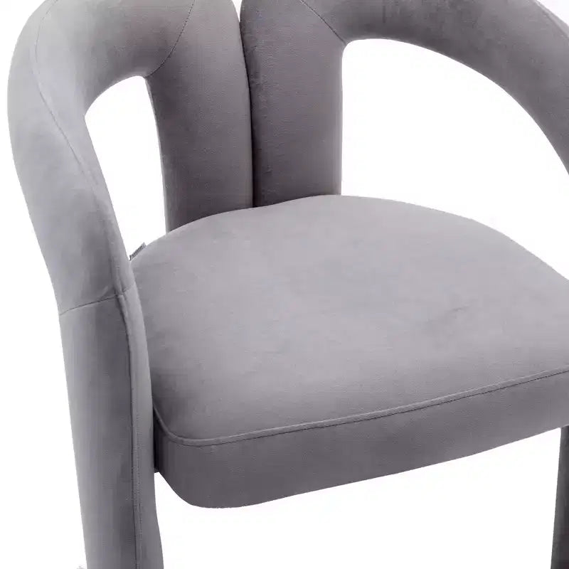 Set of 2 Accent Chairs, Velvet Barrel Armchair for Kitchen, Living Room, Bedroom - ModernLuxe