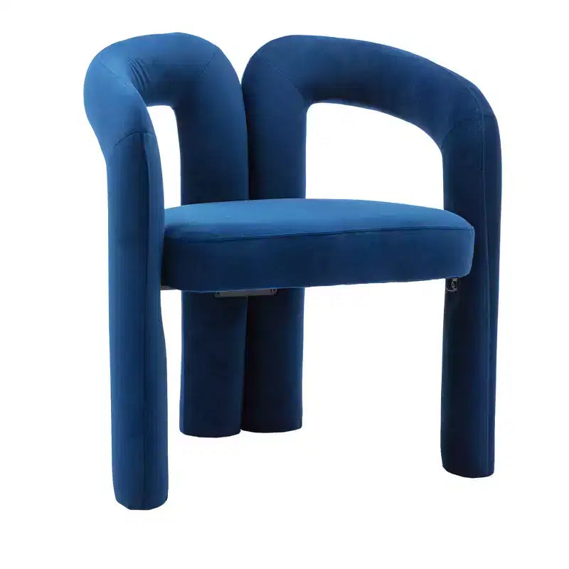 Set of 2 Accent Chairs, Velvet Barrel Armchair for Kitchen, Living Room, Bedroom - ModernLuxe