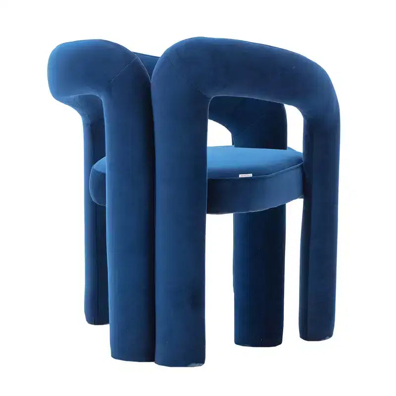 Set of 2 Accent Chairs, Velvet Barrel Armchair for Kitchen, Living Room, Bedroom - ModernLuxe