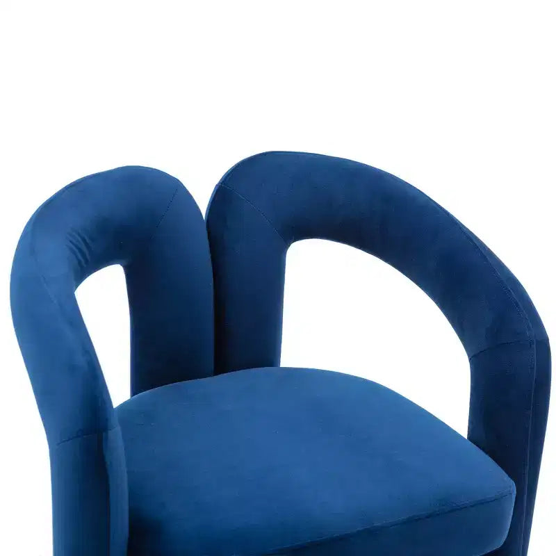 Set of 2 Accent Chairs, Velvet Barrel Armchair for Kitchen, Living Room, Bedroom - ModernLuxe