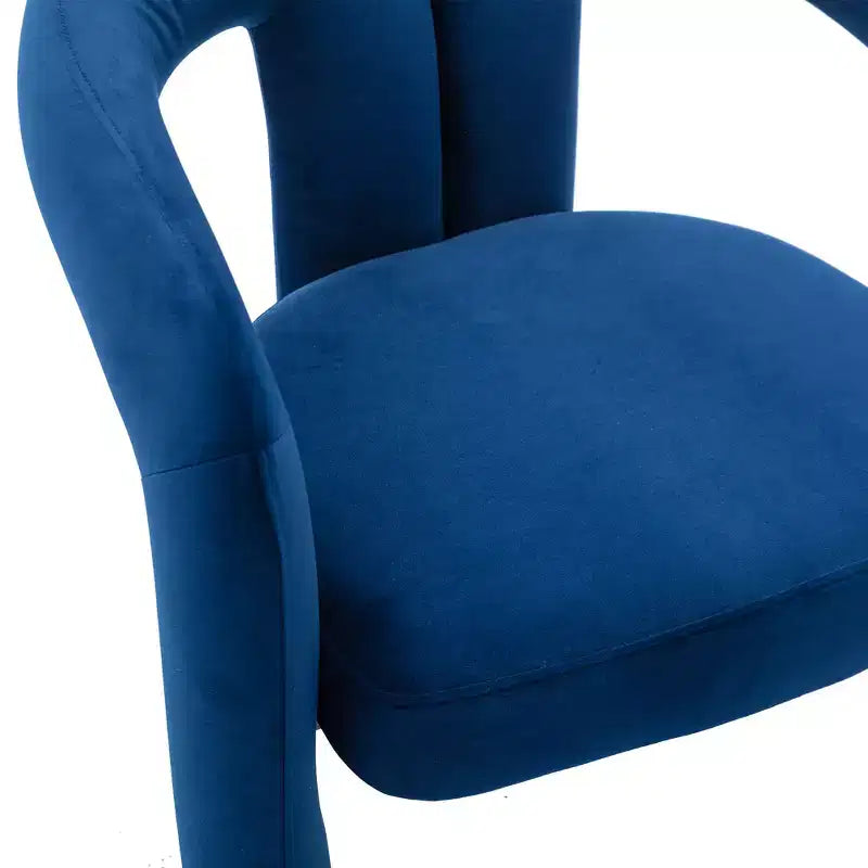 Set of 2 Accent Chairs, Velvet Barrel Armchair for Kitchen, Living Room, Bedroom - ModernLuxe