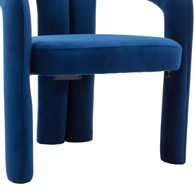 Set of 2 Accent Chairs, Velvet Barrel Armchair for Kitchen, Living Room, Bedroom - ModernLuxe