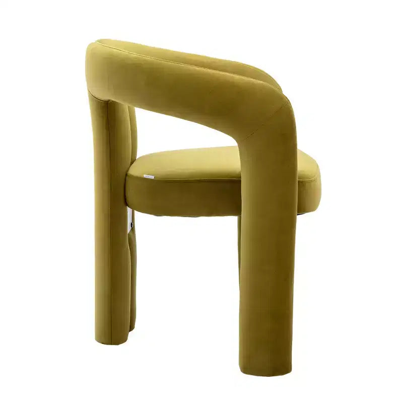 Set of 2 Accent Chairs, Velvet Barrel Armchair for Kitchen, Living Room, Bedroom - ModernLuxe