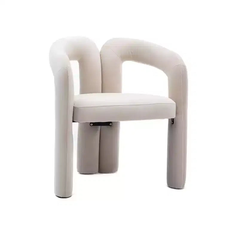 Set of 2 Accent Chairs, Velvet Barrel Armchair for Kitchen, Living Room, Bedroom - ModernLuxe