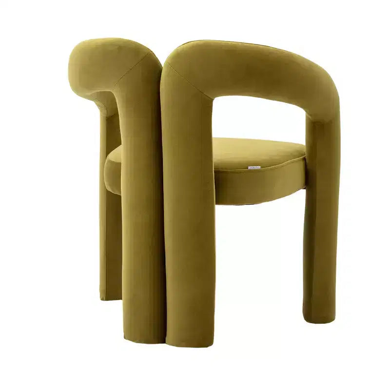 Set of 2 Accent Chairs, Velvet Barrel Armchair for Kitchen, Living Room, Bedroom - ModernLuxe