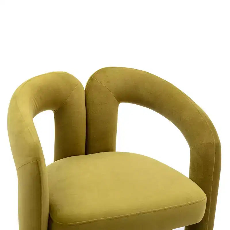 Set of 2 Accent Chairs, Velvet Barrel Armchair for Kitchen, Living Room, Bedroom - ModernLuxe