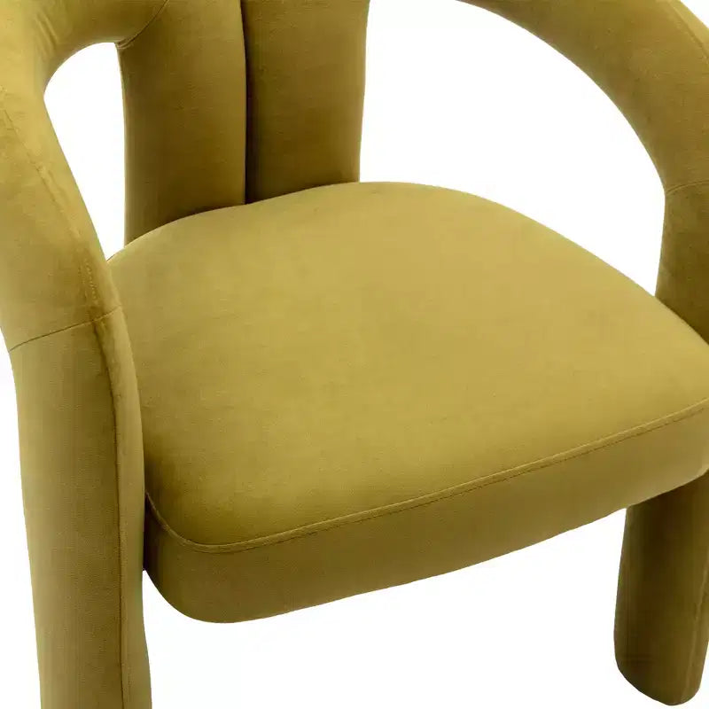 Set of 2 Accent Chairs, Velvet Barrel Armchair for Kitchen, Living Room, Bedroom - ModernLuxe