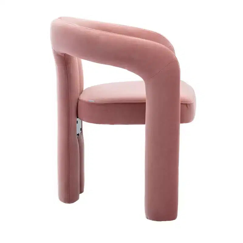 Set of 2 Accent Chairs, Velvet Barrel Armchair for Kitchen, Living Room, Bedroom - ModernLuxe