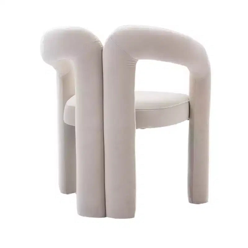 Set of 2 Accent Chairs, Velvet Barrel Armchair for Kitchen, Living Room, Bedroom - ModernLuxe