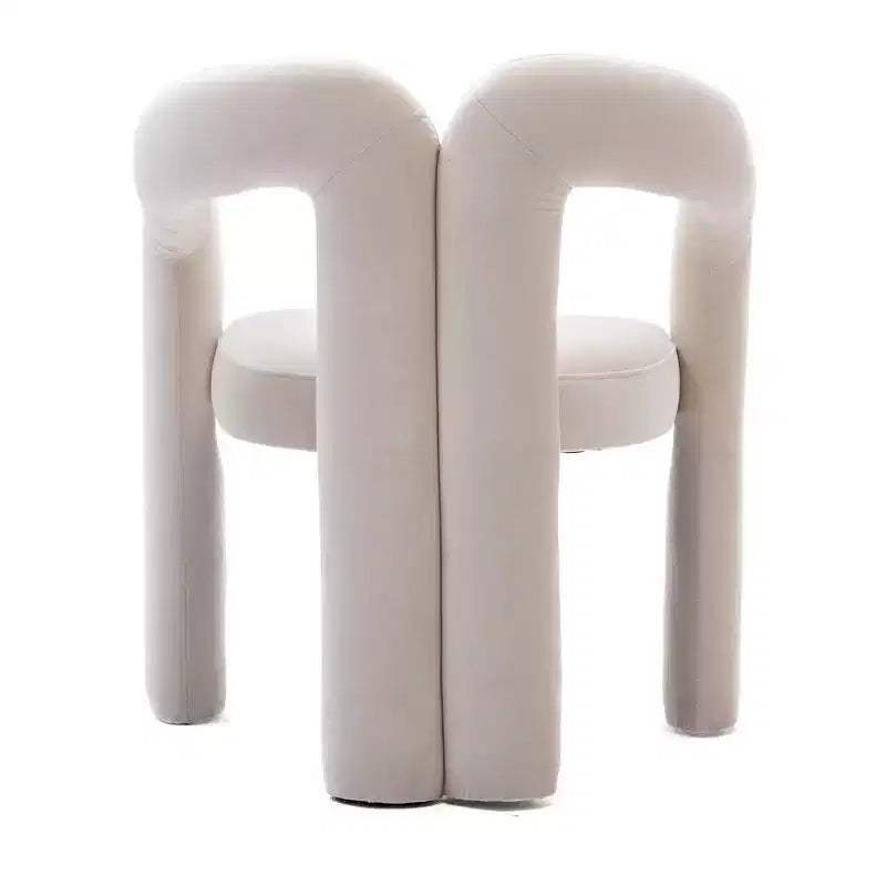 Set of 2 Accent Chairs, Velvet Barrel Armchair for Kitchen, Living Room, Bedroom - ModernLuxe
