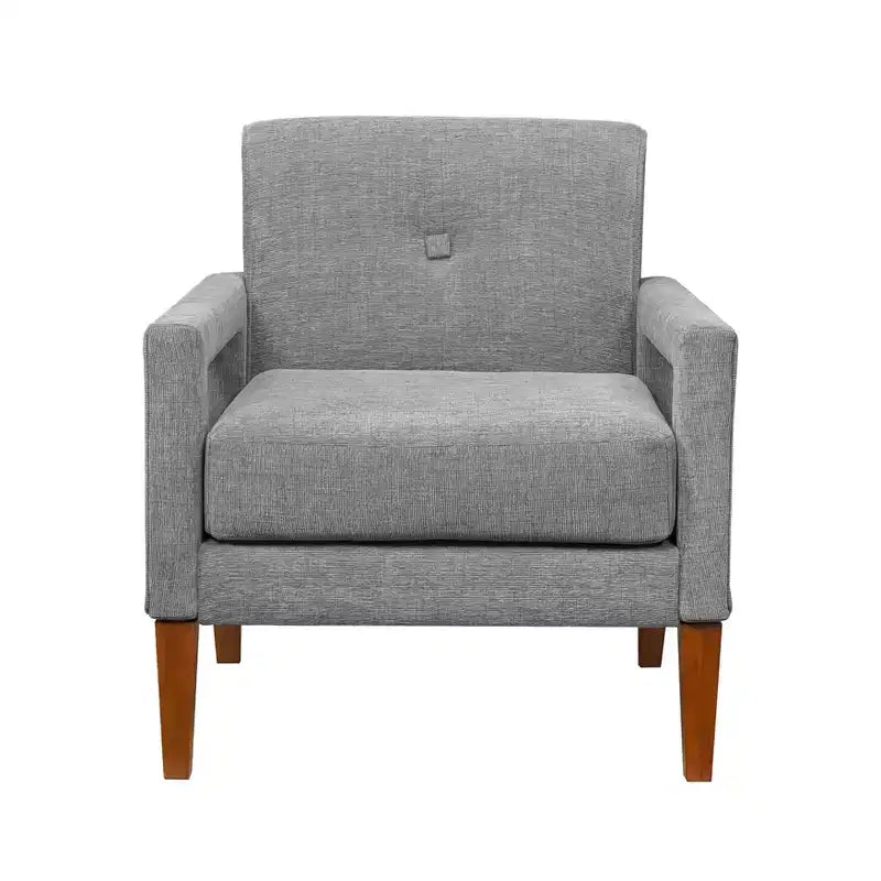Fauteuil moderne GDFStudio Mason en chenille rembourré avec coussin amovible