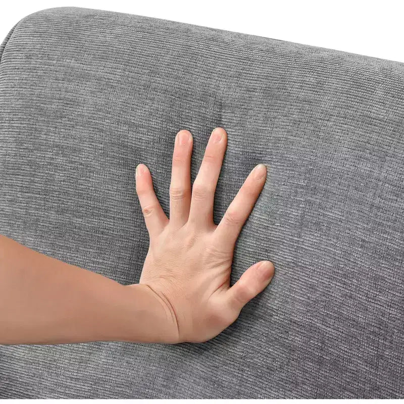 Fauteuil moderne GDFStudio Mason en chenille rembourré avec coussin amovible