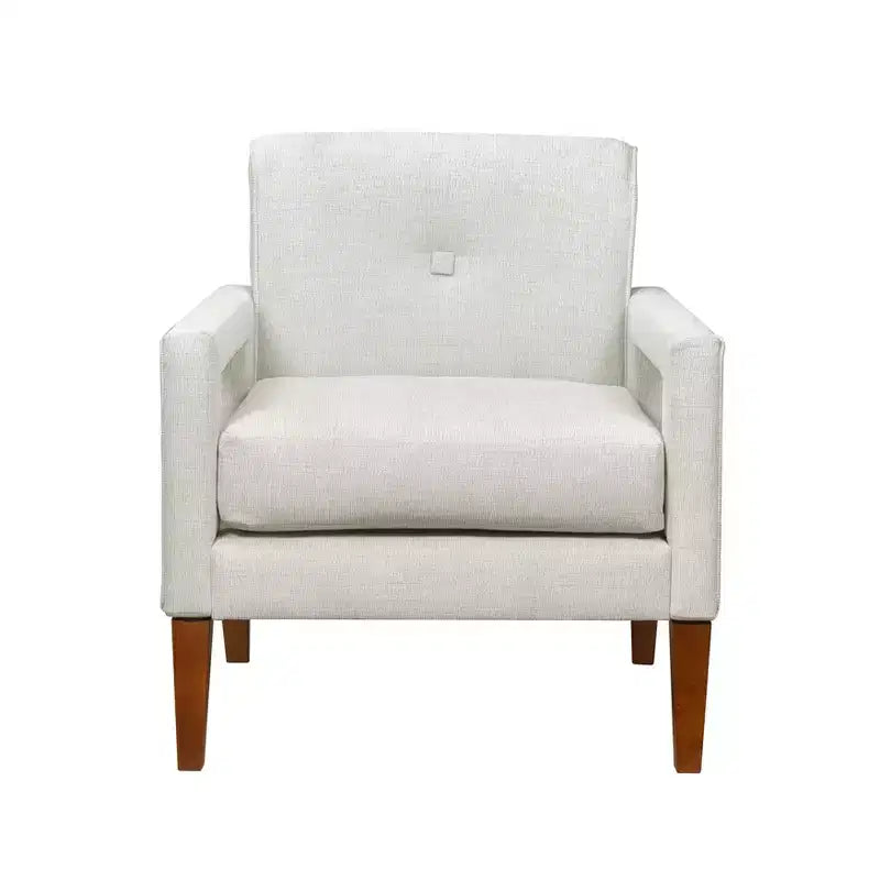 Fauteuil moderne GDFStudio Mason en chenille rembourré avec coussin amovible
